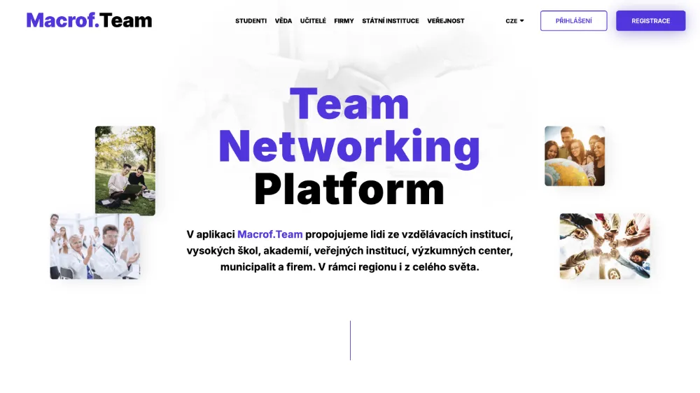 Macrof web project screenshot