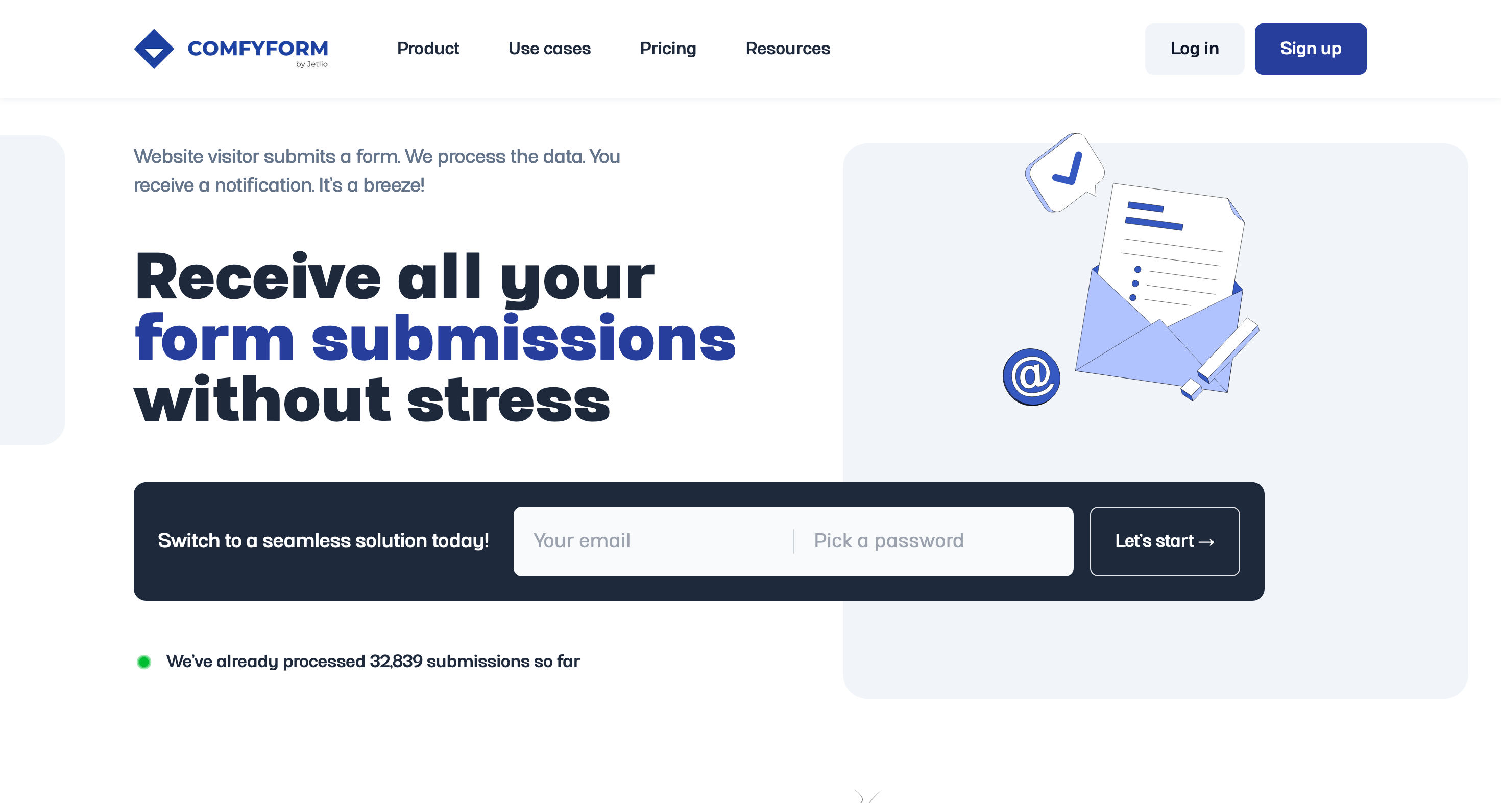 Přehled formulářů v aplikaci Comfyform